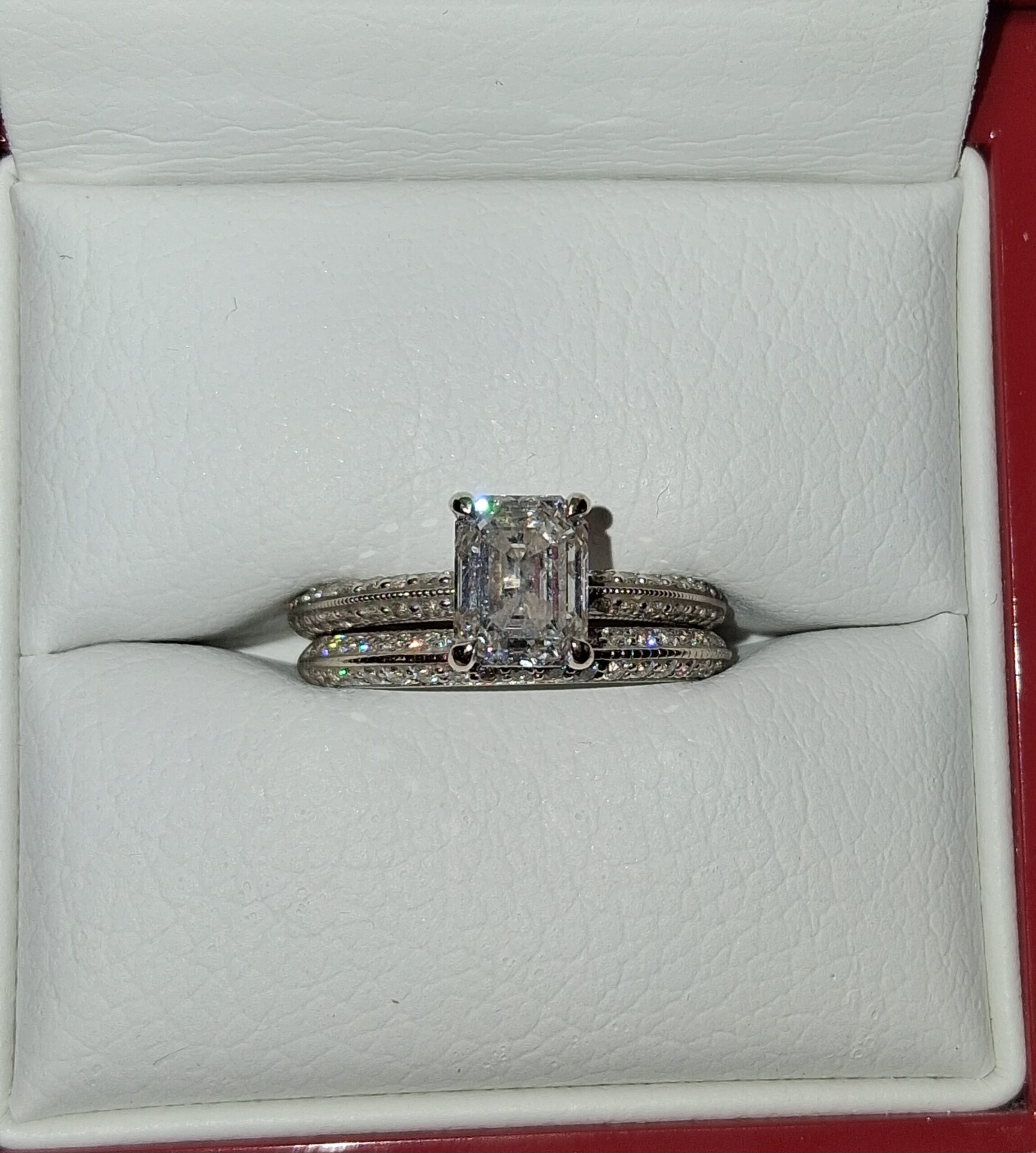 1.63 Carat D VVS2 Emerald Natural Diamond Ring - Image 3