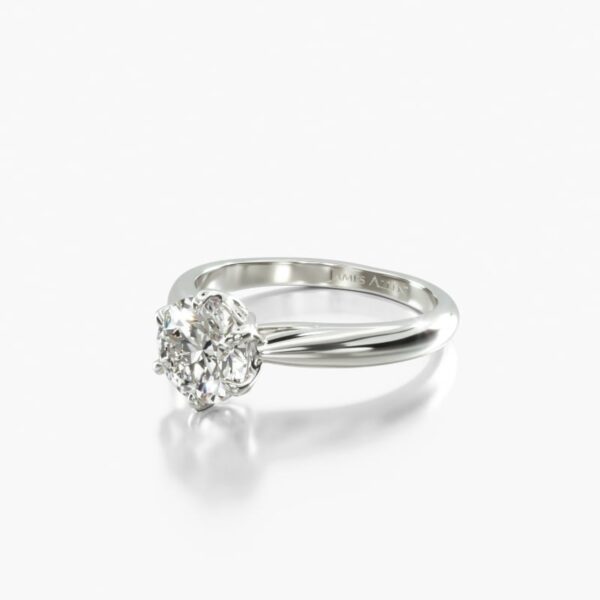 1.03 Carat D VVS2 Round Lab Grown Diamond Ring - Image 2