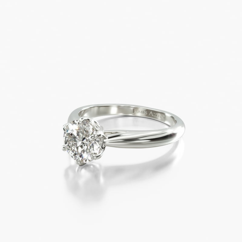 1.03 Carat D VVS2 Round Lab Grown Diamond Ring - Image 2