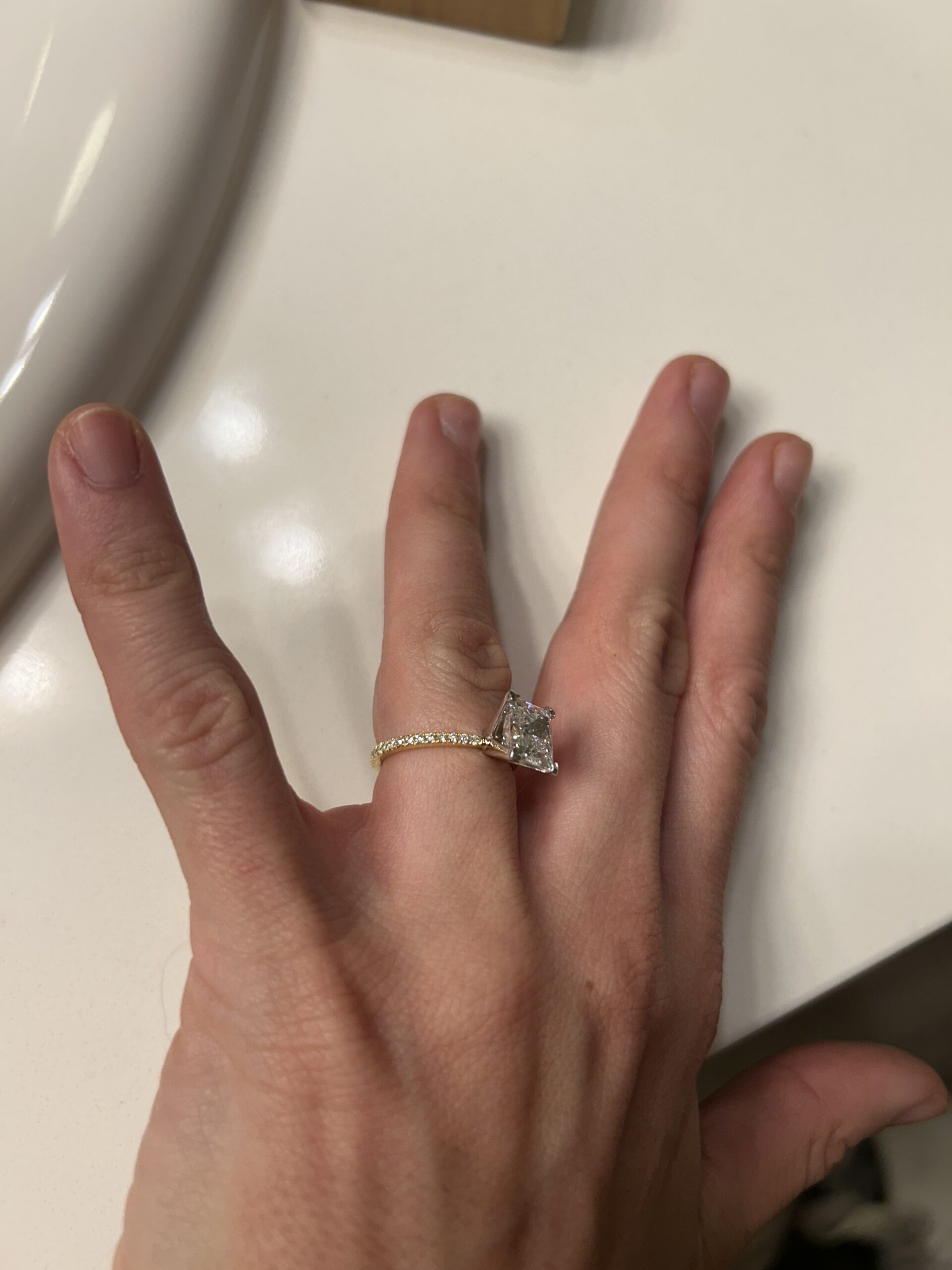 IGI 2.68 Carat D VVS2 Princess Lab Grown Diamond Ring - Image 9