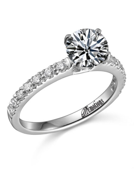 IGI 1.56 Carat D VS2 Round Lab Grown Diamond Ring