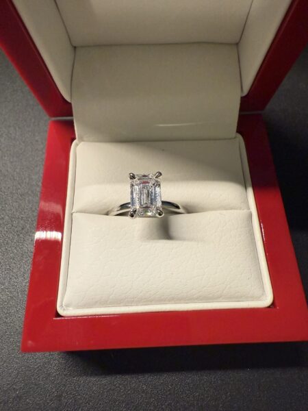 IGI 2.28 Carat D IF Emerald Lab Grown Diamond Ring