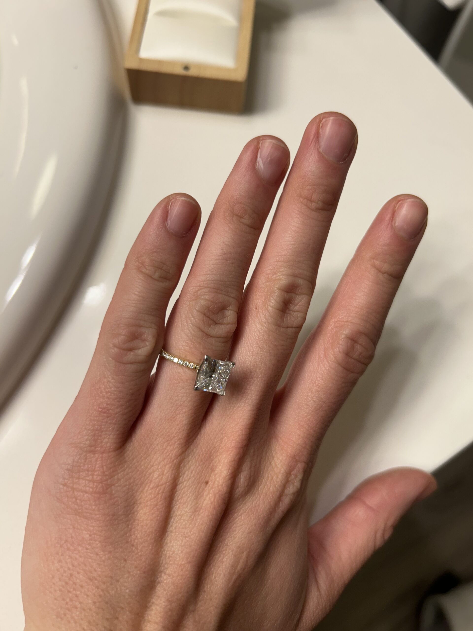 IGI 2.68 Carat D VVS2 Princess Lab Grown Diamond Ring - Image 11