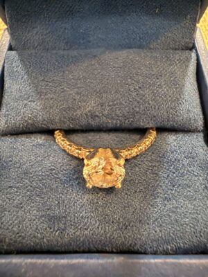 IGI 1.24 Carat H VS1 Round Lab Grown Diamond Ring