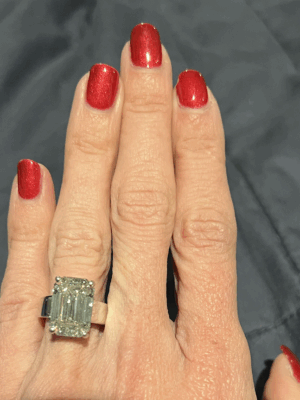 Not Sure/Unknown 8.86 Carat I VS2 Emerald Lab Grown Diamond Ring