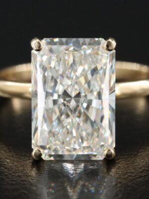 IGI 5.05 Carat G VVS2 Radiant Lab Grown Diamond Ring