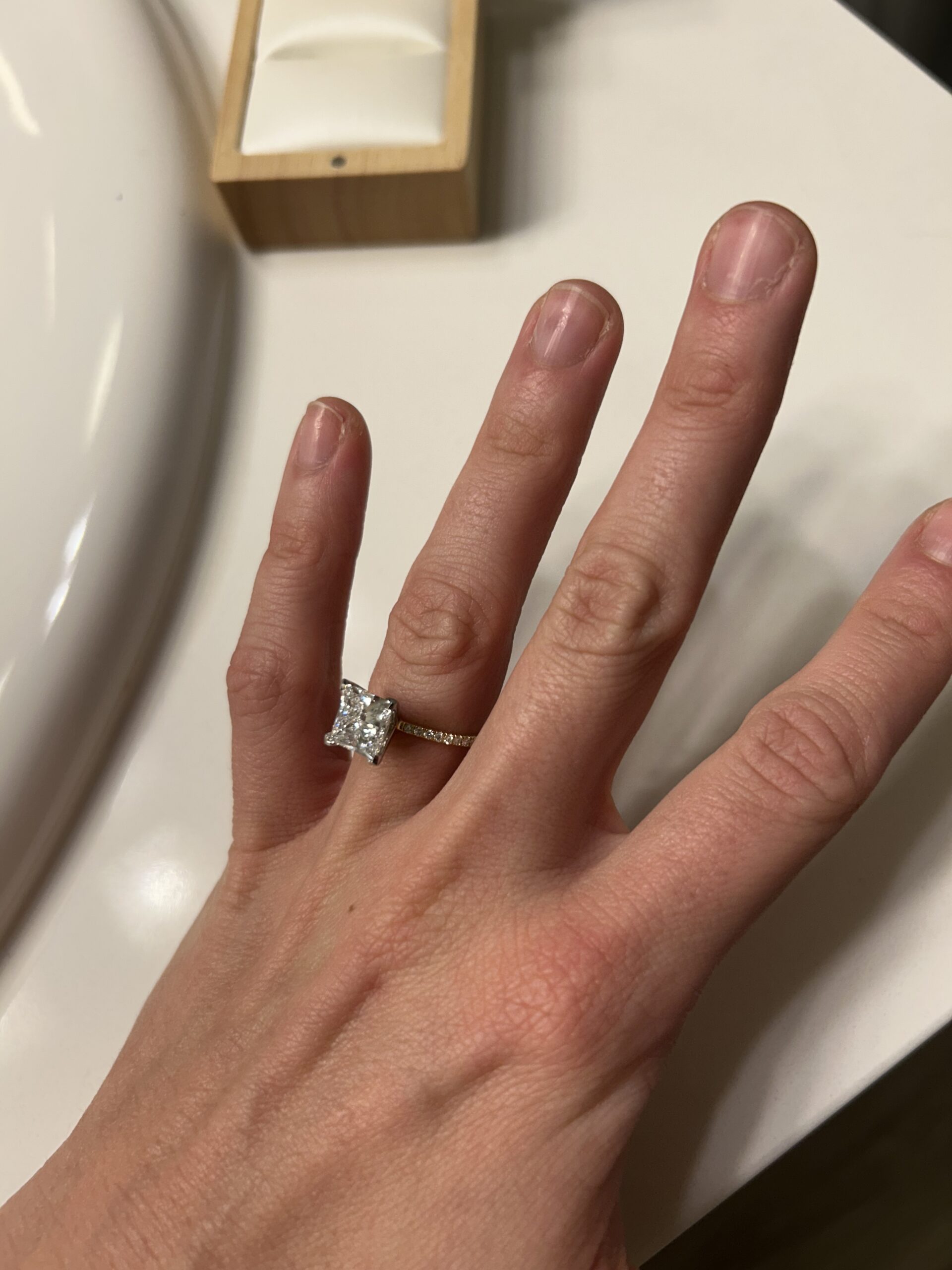 IGI 2.68 Carat D VVS2 Princess Lab Grown Diamond Ring - Image 10