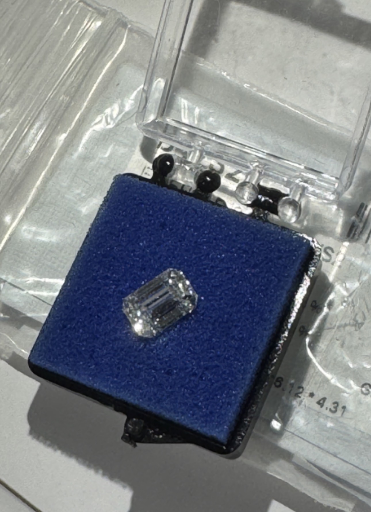 IGI 2.22 Carat F VVS2 Emerald Lab Grown Diamond Loose Diamond