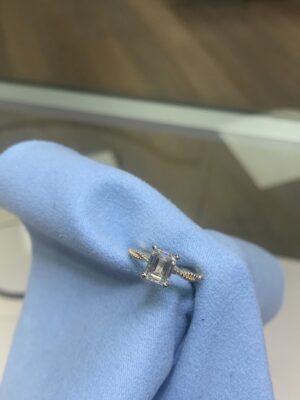 IGI 1.5 Carat J VS2 Emerald Lab Grown Diamond Ring