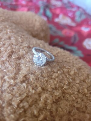 IGI 4.40 Carat E VVS2 Round Lab Grown Diamond Ring