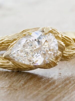 Not Sure/Unknown 1.5 Carat E VS1 Pear Lab Grown Diamond Ring