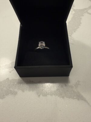 IGI 2.02 Carat D VS1 Oval Lab Grown Diamond Ring