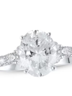 IGI 1.46 Carat D VS1 Oval Lab Grown Diamond Ring