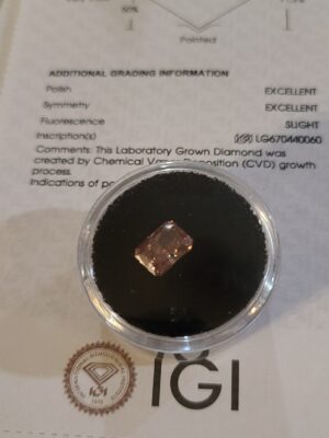 IGI 2 Carat I VS1 Radiant Lab Grown Diamond Loose Diamond