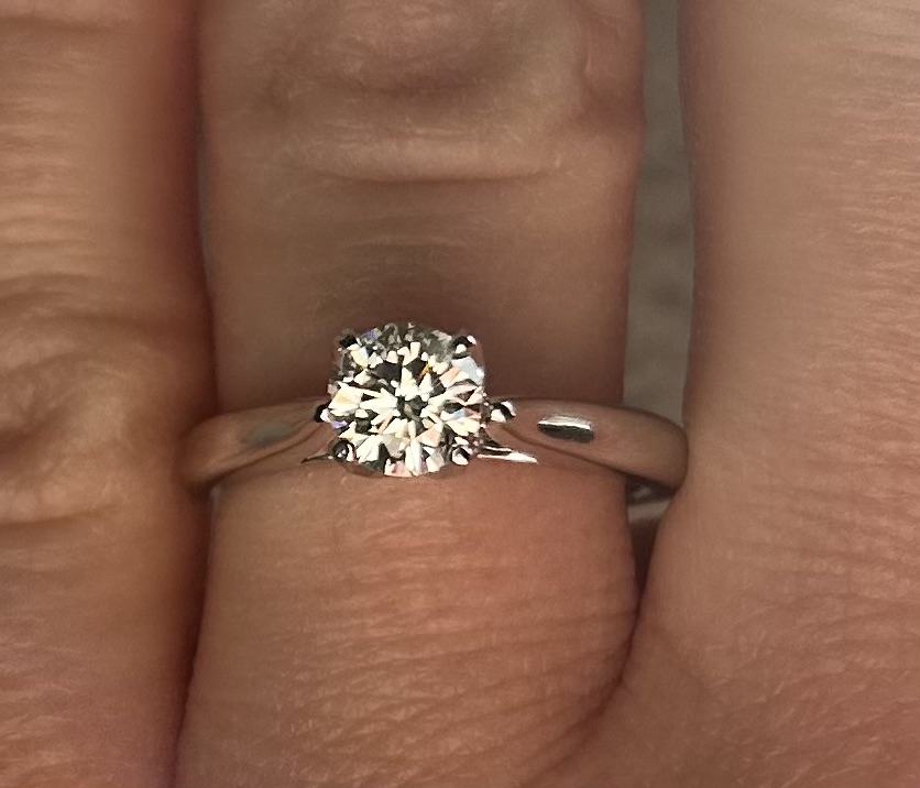 Not Sure/Unknown 0.73 Carat H SI2 Round Natural Diamond Diamond Ring - Image 11