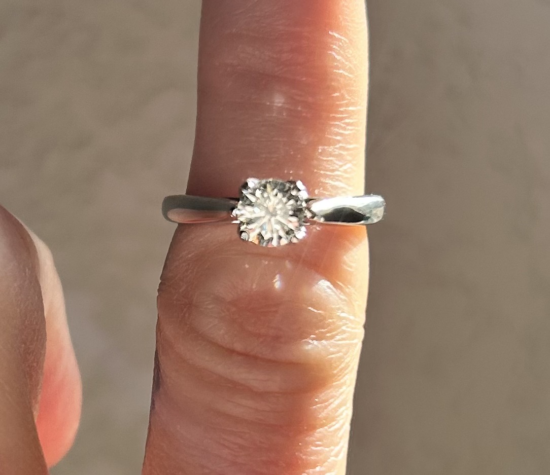 Not Sure/Unknown 0.73 Carat H SI2 Round Natural Diamond Diamond Ring - Image 6