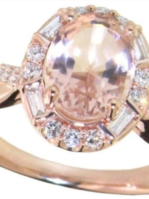 Not Sure/Unknown 2.06 Carat VS2 G Oval Lab Grown Diamond Ring