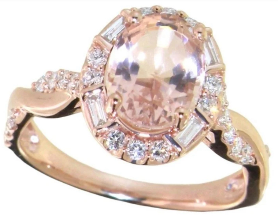 Not Sure/Unknown 2.06 Carat VS2 G Oval Lab Grown Diamond Ring