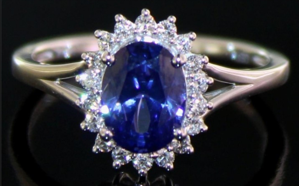 Not Sure/Unknown 1.25 Carat VS2 G Oval Lab Grown Diamond Ring