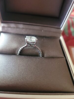 IGI 4.40 Carat E VVS2 Round Lab Grown Diamond Ring