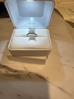 IGI 2.16 Carat F VVS2 Princess Lab Grown Diamond Ring