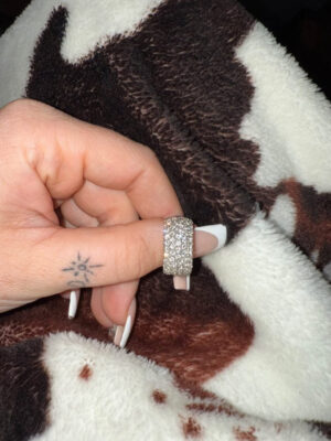 GSI 3 Carat F SI2 Round Lab Grown Diamond Ring