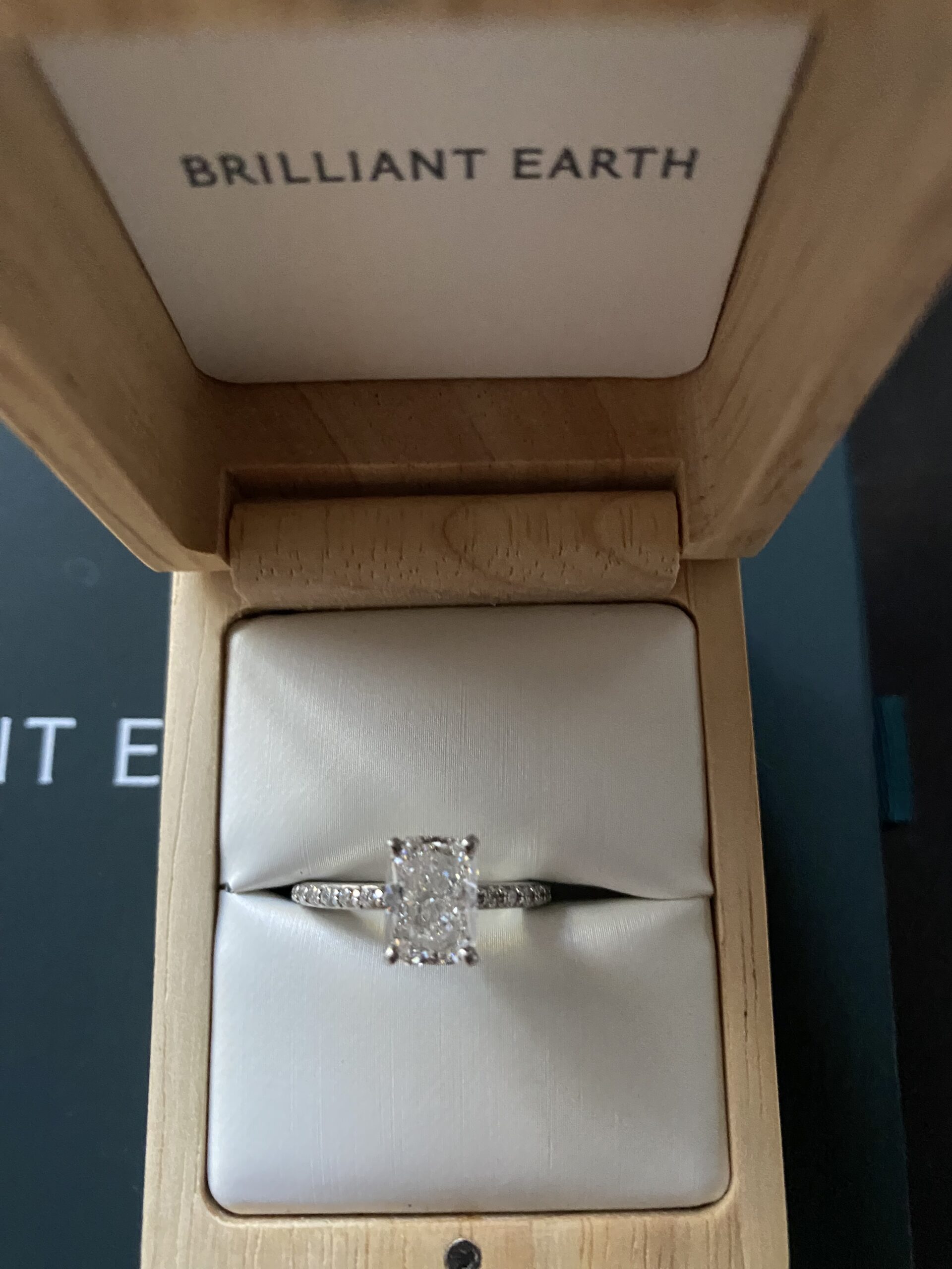 Not Sure/Unknown 2.06 Carat D VVS1 Radiant Lab Grown Diamond Ring - Image 4