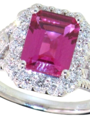 Not Sure/Unknown 3.06 Carat VS2 G Emerald Lab Grown Diamond Ring