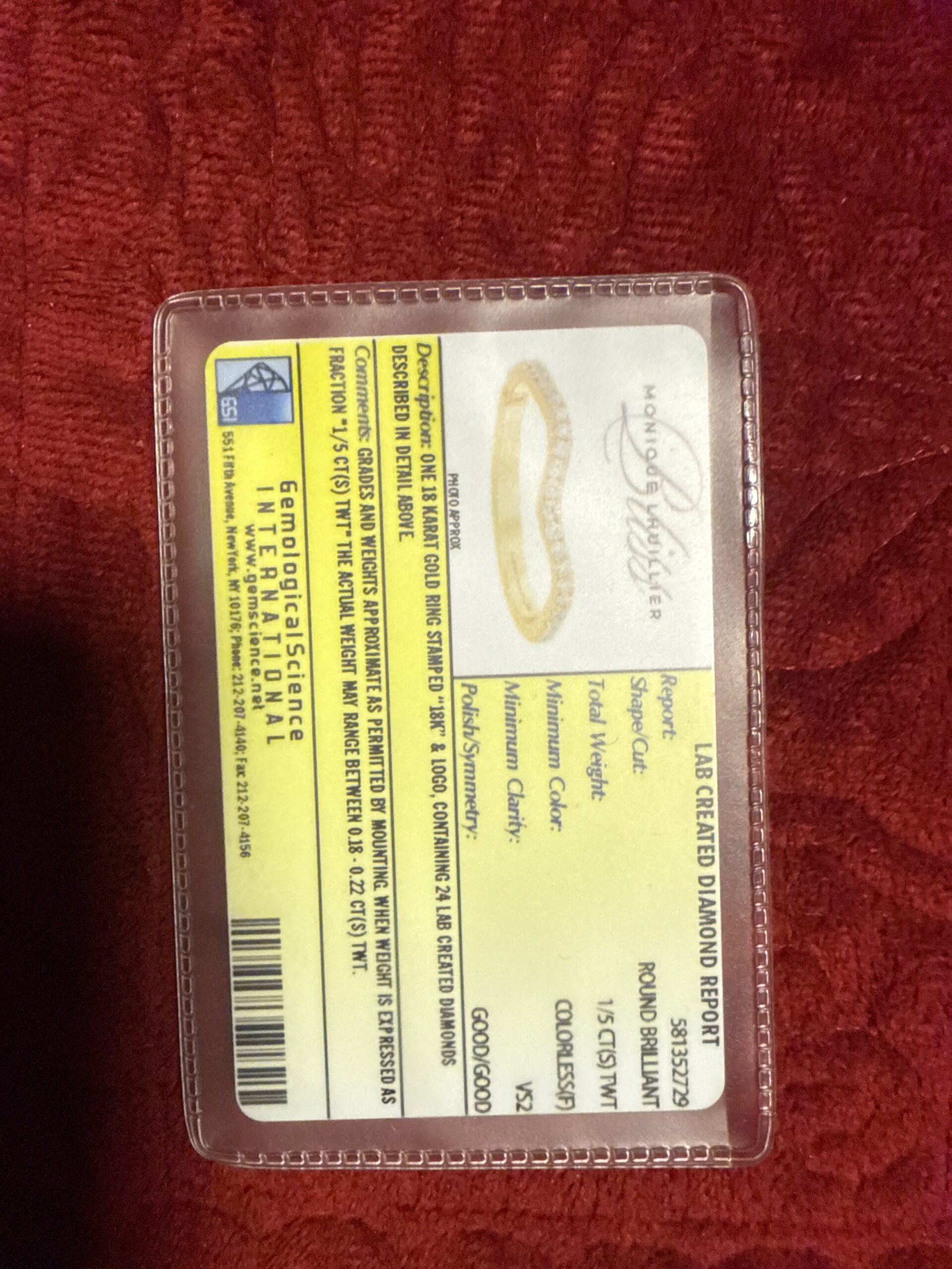 Not Sure/Unknown 1.09 Carat E VVS2 Pear Lab Grown Diamond Ring - Image 4