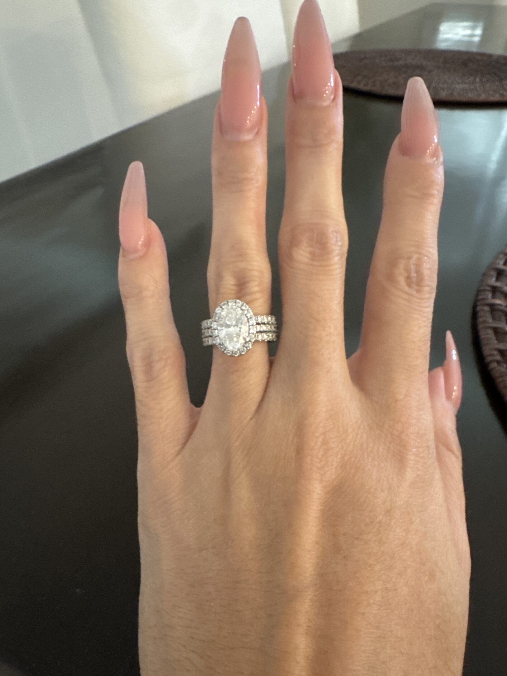 GCAL 1.54 Carat D VS1 Oval Lab Grown Diamond Ring - Image 4