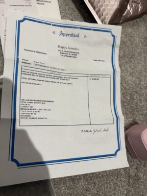 IGI 2.53 Carat E VS1 Princess Lab Grown Diamond Ring