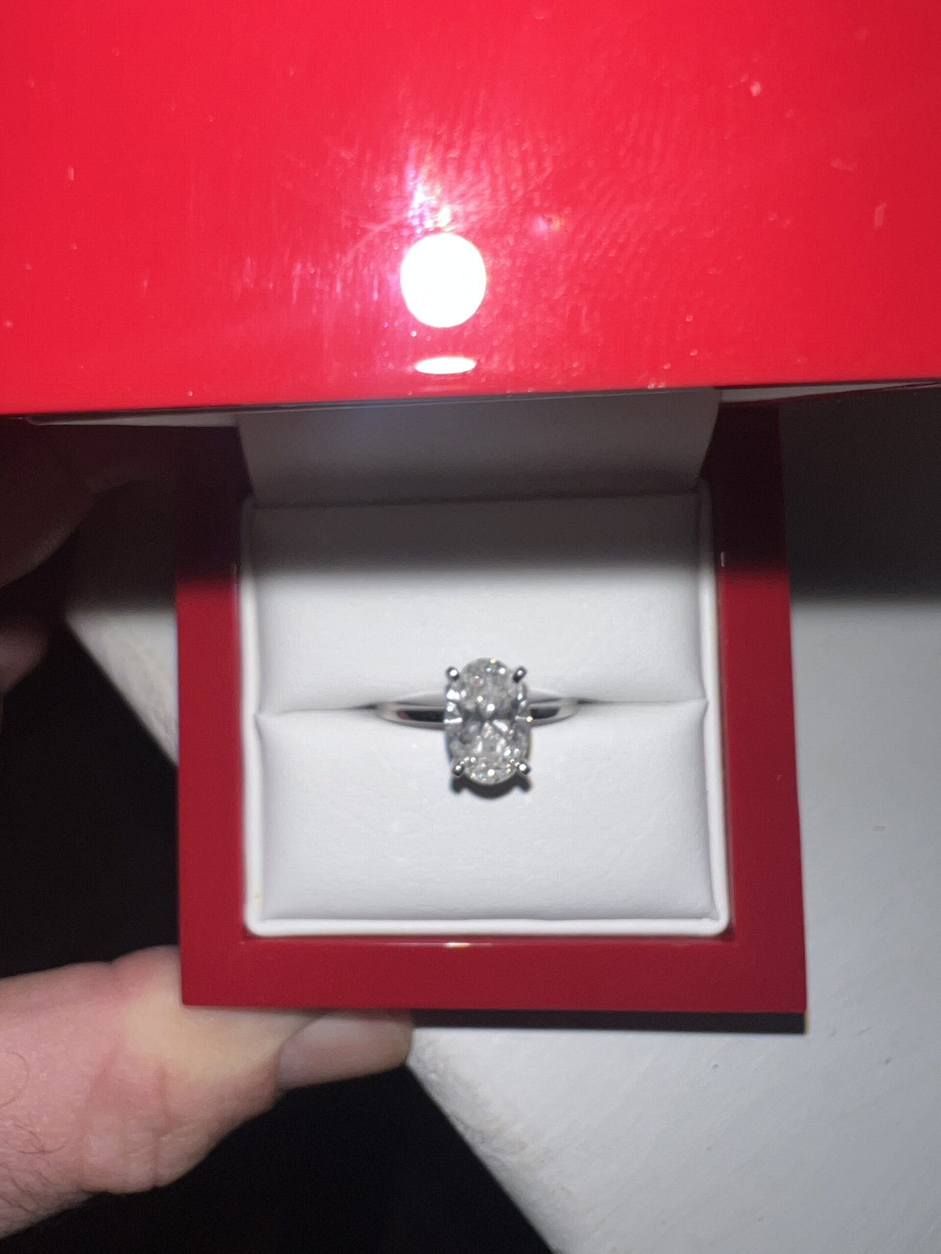 Not Sure/Unknown 2.19 Carat D VVS2 Oval Lab Grown Diamond Ring - Image 5