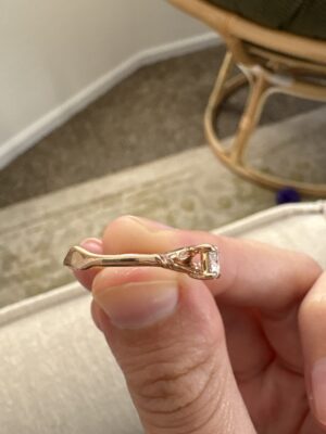 Not Sure/Unknown 1.0 Carat E VS1 Round Lab Grown Diamond Ring