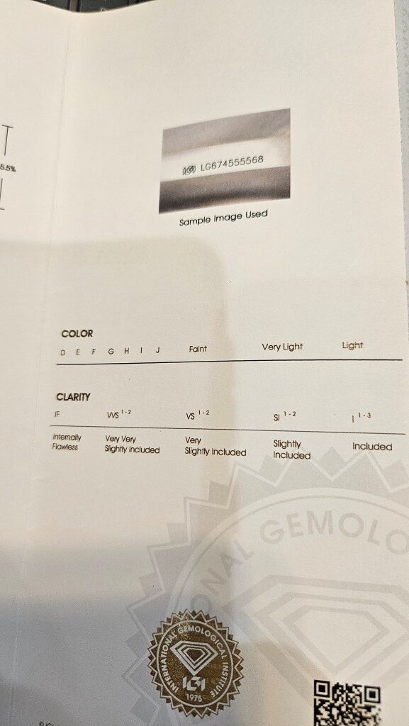 Not Sure/Unknown 2.8 Carat F VVS2 Radiant Lab Grown Diamond Ring - Image 8