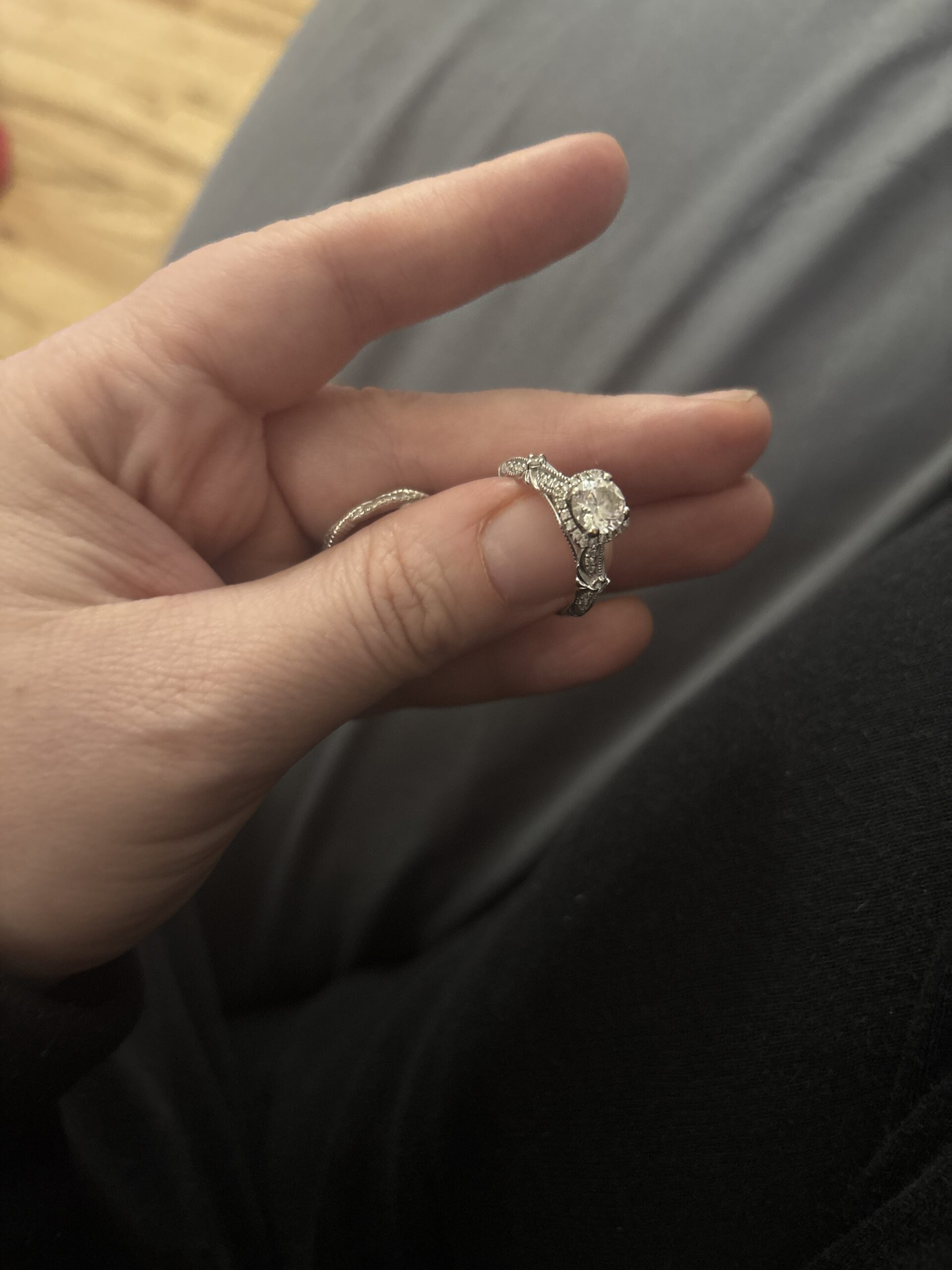 Not Sure/Unknown 1.06 Carat D VS2 Round Lab Grown Diamond Ring - Image 10