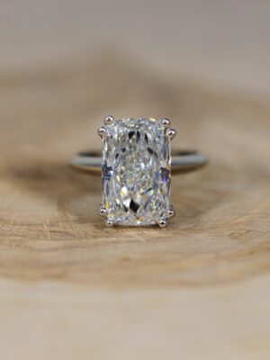 IGI 6.62 Carat F VS2 Cushion Lab Grown Diamond Ring