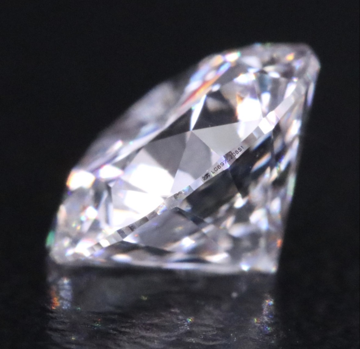 IGI 1.09 Carat E SI1 Round Lab Grown Diamond Loose Diamond - Image 4