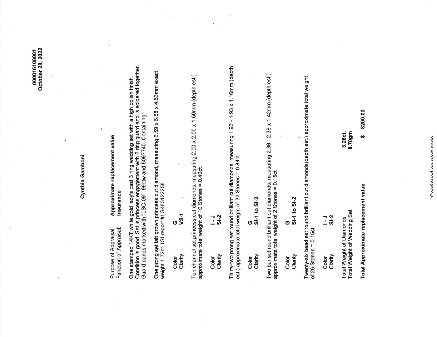 IGI 1.72 Carat G VS1 Princess Lab Grown Diamond Ring - Image 6