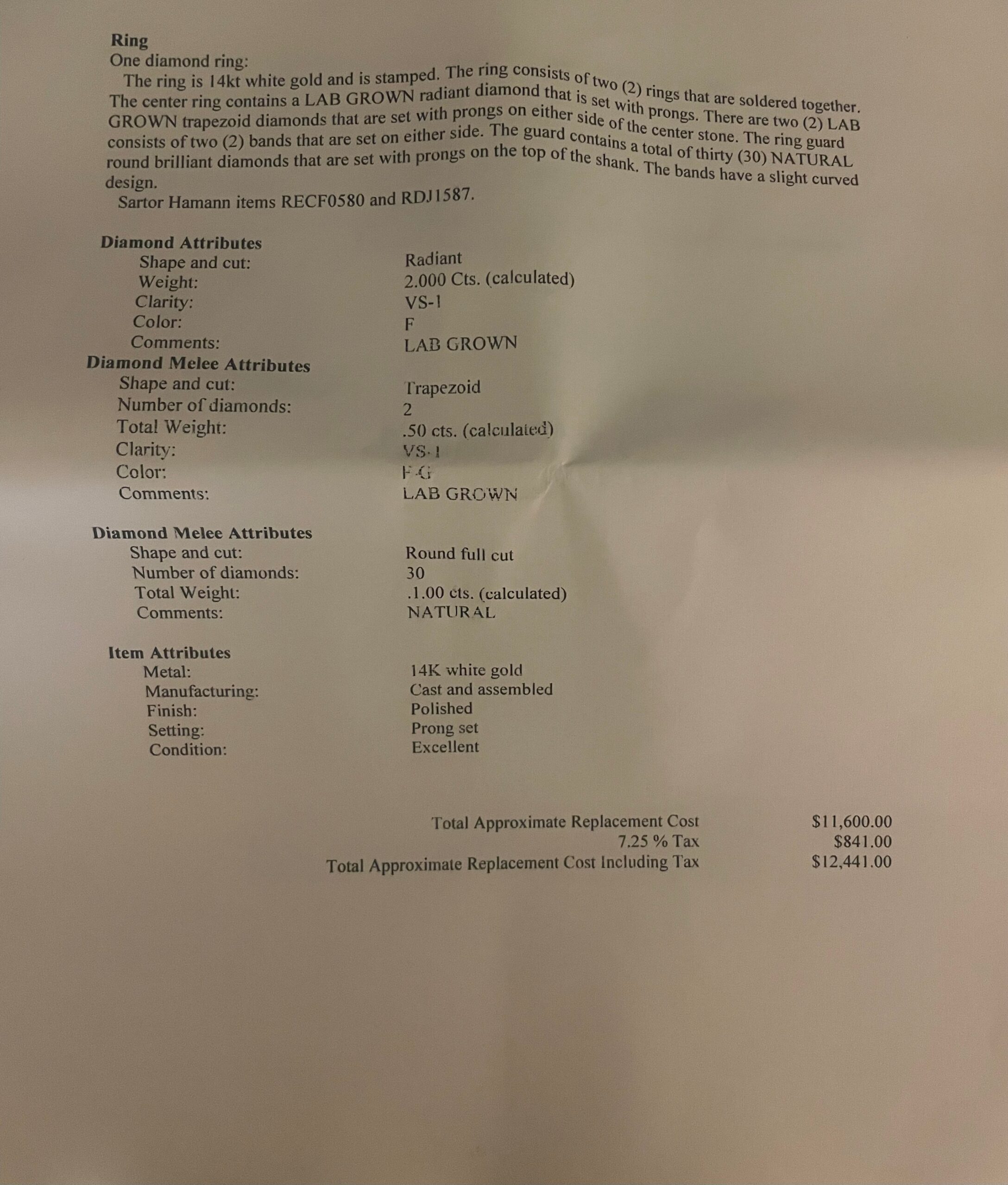 Not Sure/Unknown 2 Carat F VS1 Radiant Lab Grown Diamond Ring - Image 6