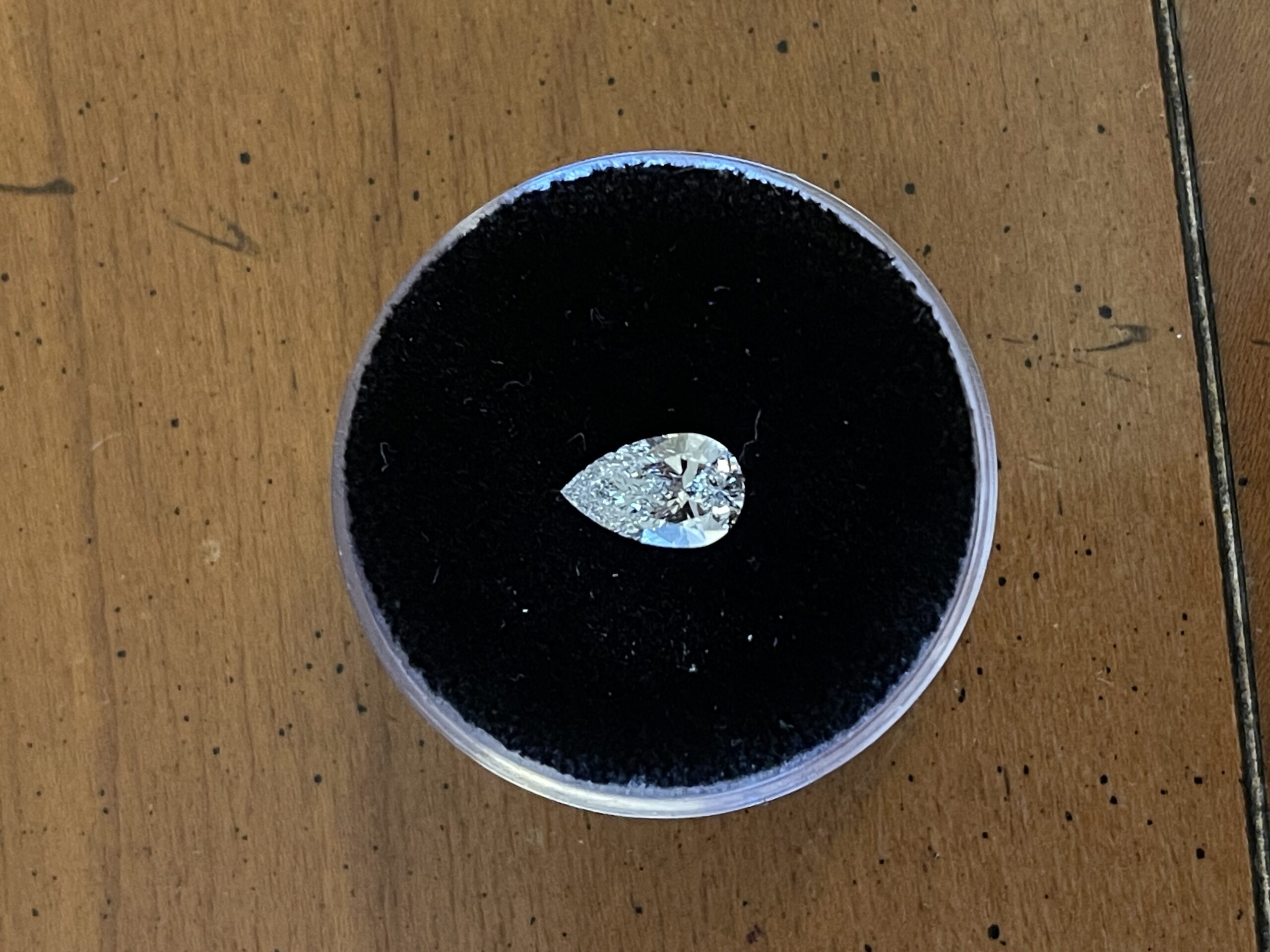 IGI 1.19 Carat D VVS2 Pear Lab Grown Diamond Loose Diamond - Image 3