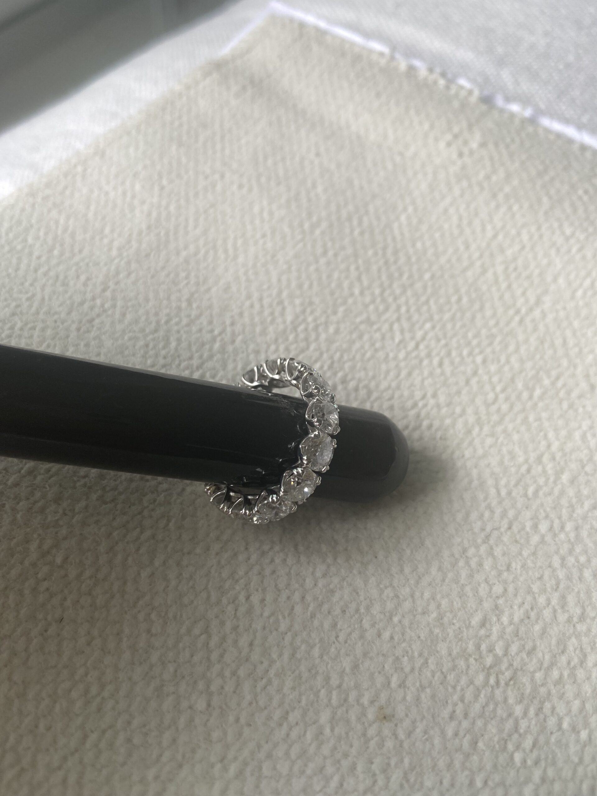 7 CT D-F VS Lab Grown Jean Dousset Round Brilliant Eternity Band - Image 6