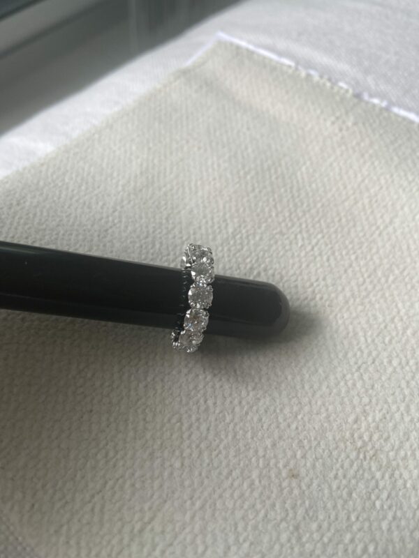7 CT D-F VS Lab Grown Jean Dousset Round Brilliant Eternity Band - Image 7